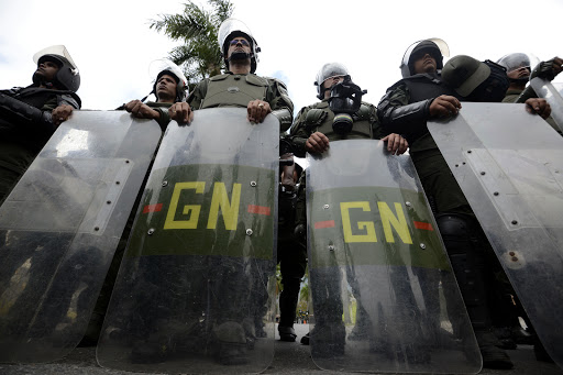 VENEZUELA, Caracas : Members of the National Guard &#8211; pt