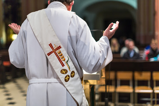 Priest during a Mass &#8211; pt