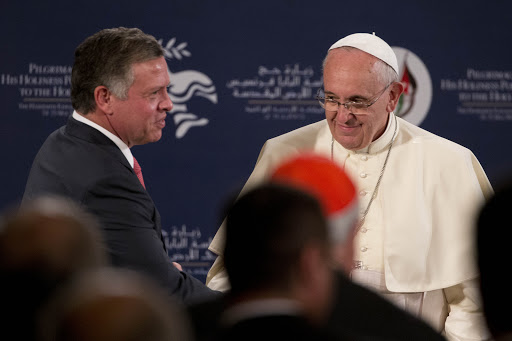 Pope Francis with Jordan&#8217;s King Abdullah II &#8211; pt