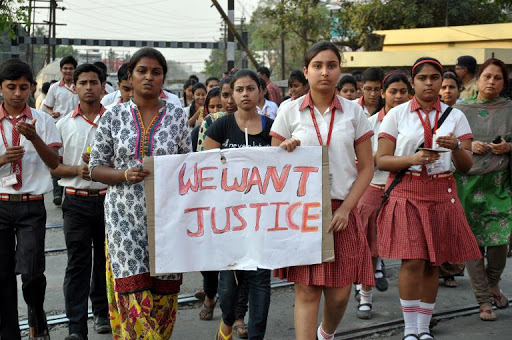 Protesto contra estupros na Índia