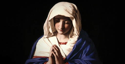 A Virgem em oração