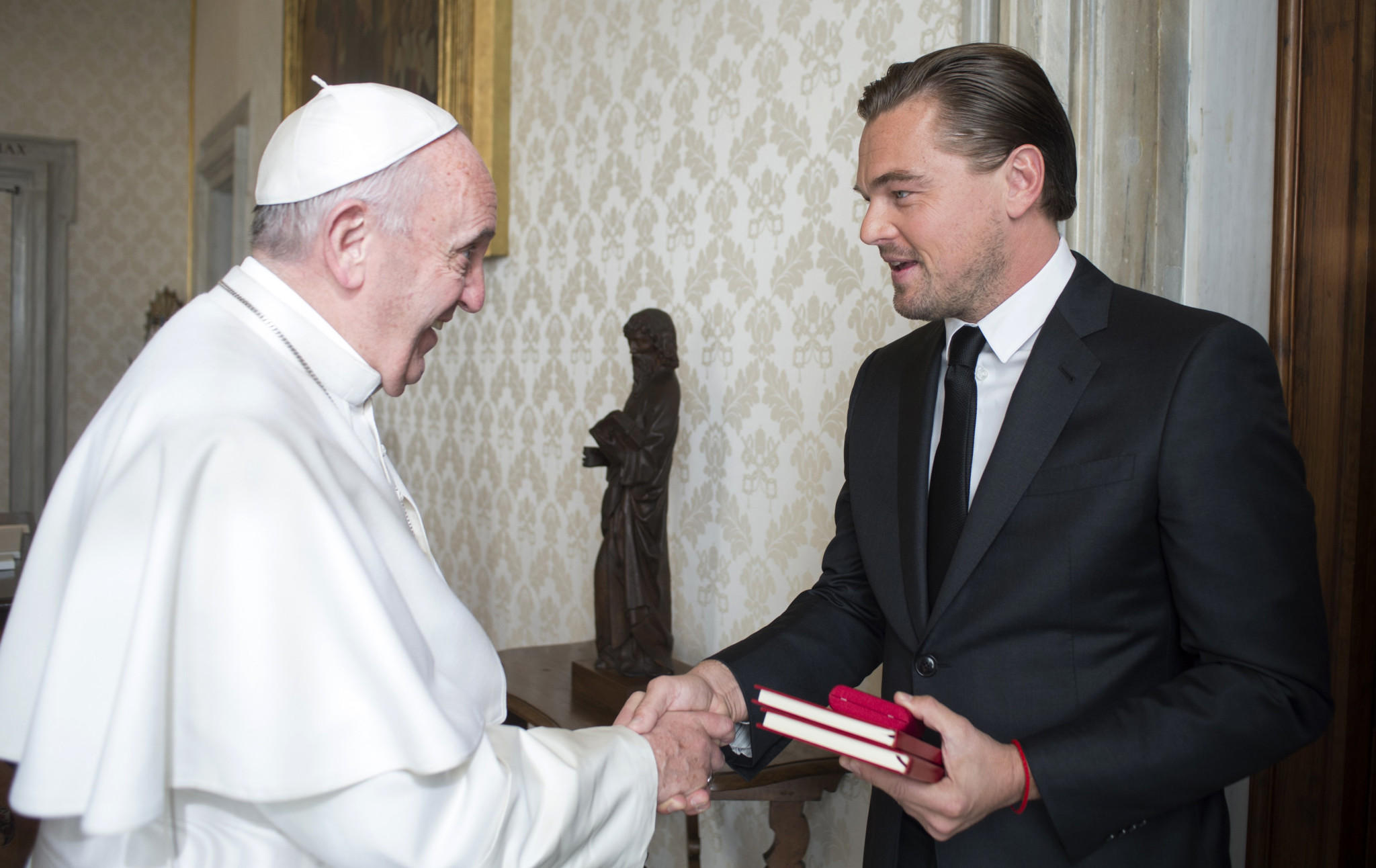Italy - Religion - Vatican - Leonardo DiCaprio meets Pope Francis