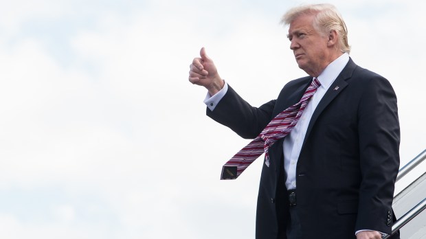 US-POLITICS-TRUMP-ARRIVAL