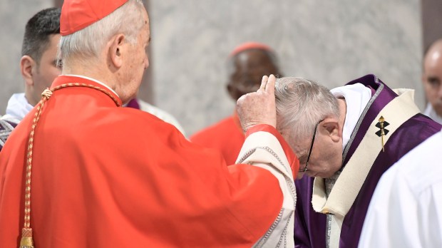 Cardeal Jozef Tomko com o Papa Francisco