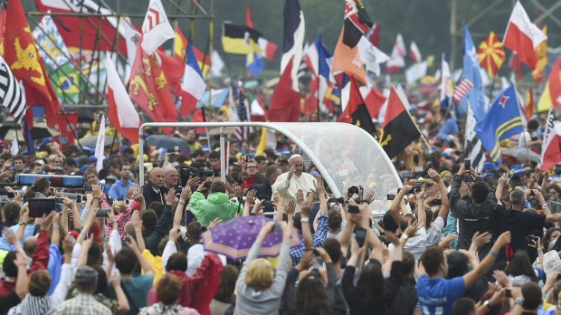 Pope Francis Welcoming ceremony Jordan Park Blonia