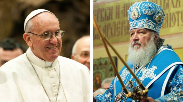 Papa Francisco e o patriarca Kirill