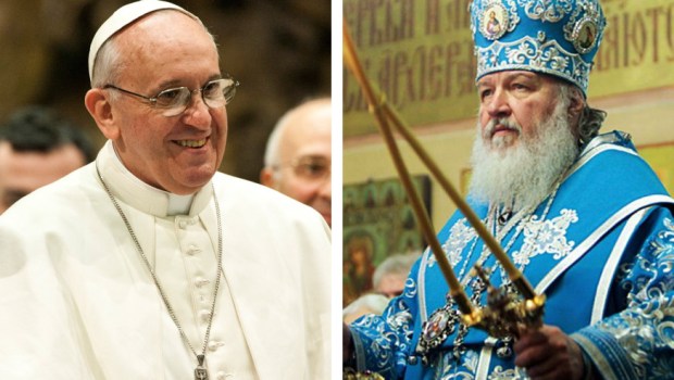 Papa Francisco e o patriarca Kirill