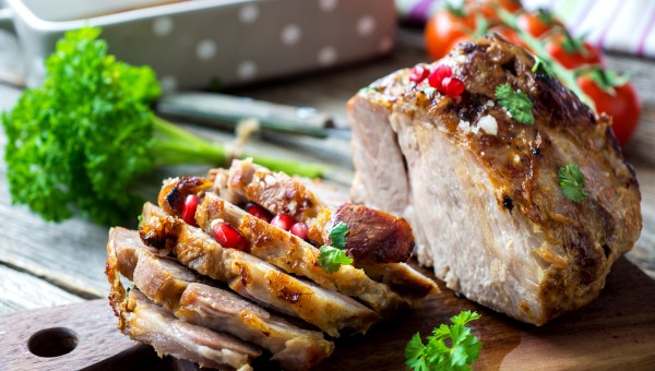 Prato com carne de porco