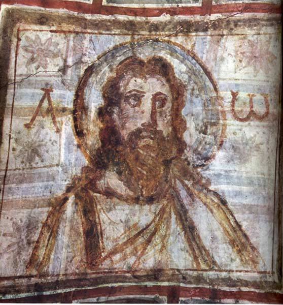catacomb-rome-commodilla-christ-christ_with_beard-pd