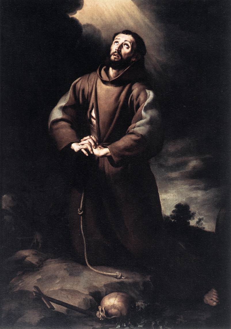 web Bartolomé_Esteban_Perez_Murillo_-_St_Francis_of_Assisi_at_Prayer ©Web gallery of Artjpg
