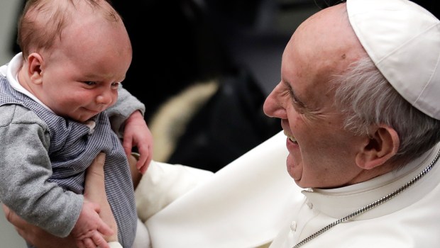 pope with boy