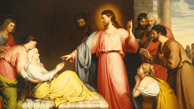 Jesus cura a sogra de Pedro