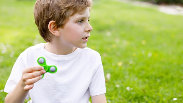 Boy with Fidget Spinner