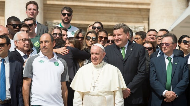 POPE FRANCIS,BRAZILIAN SOCCER TEAM