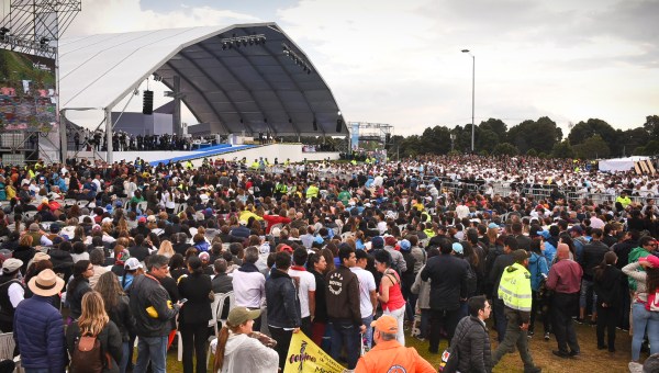 POPE FRANCIS,SIMON BOLIVAR PARK