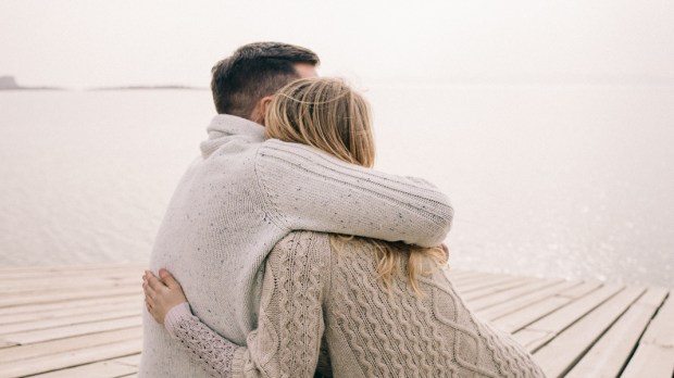 couple hugging
