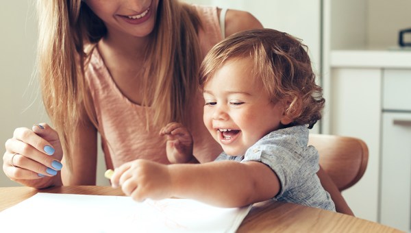 Child and Son Laughing