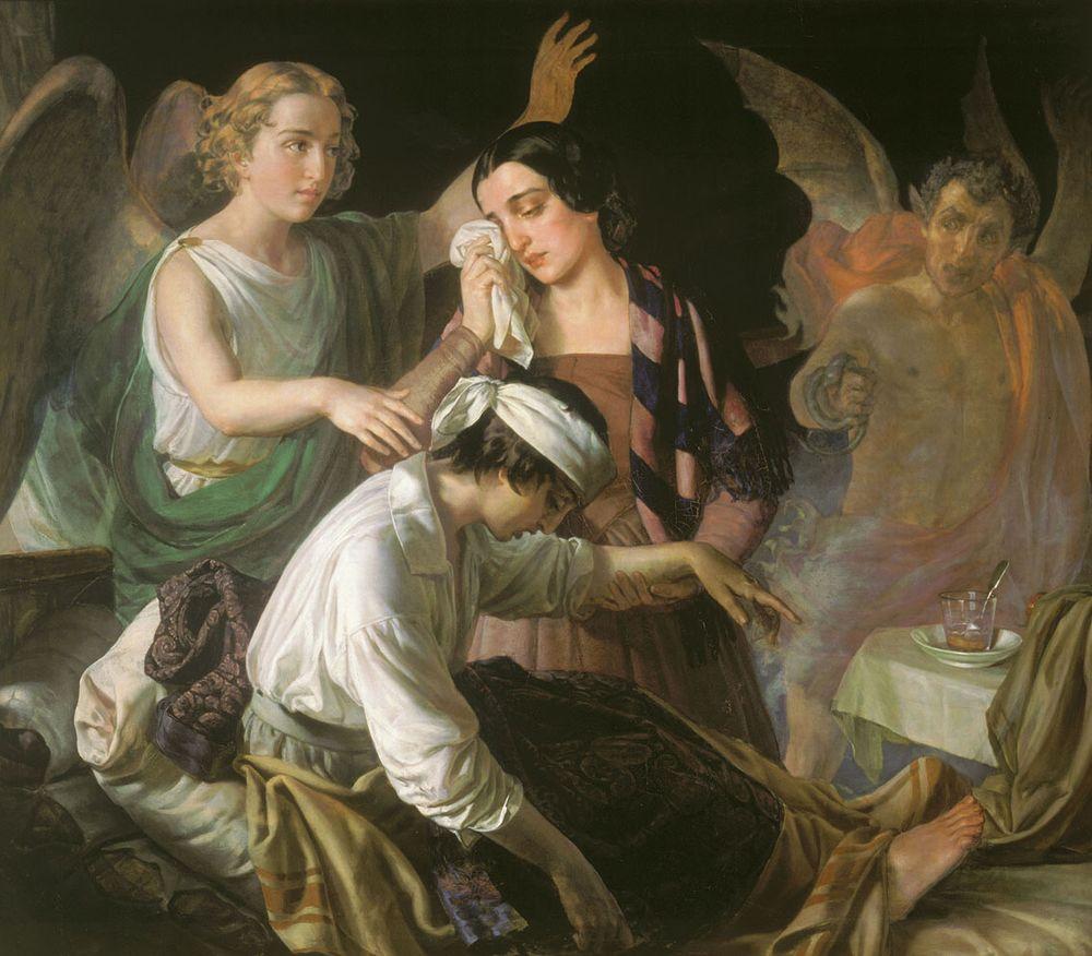 Alexey_Tyranov._Angel_fighting_for_the_soul