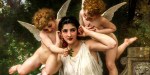 WOMAN WITH ANGELS