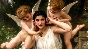 WOMAN WITH ANGELS