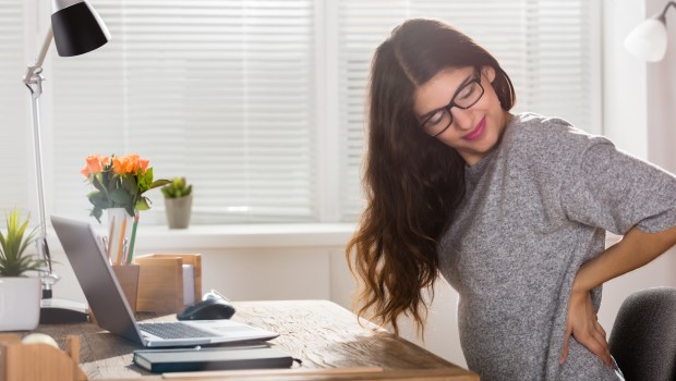 WOMAN OFFICE PAIN