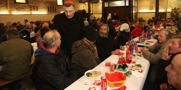 Almoço de Natal com os pobres - Patriarcado de Veneza