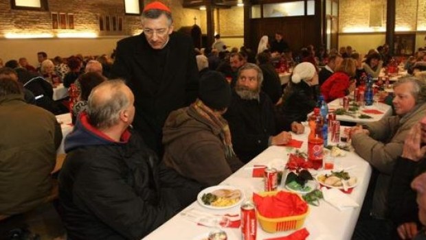 Almoço de Natal com os pobres - Patriarcado de Veneza