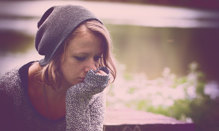 WOMAN THINKING