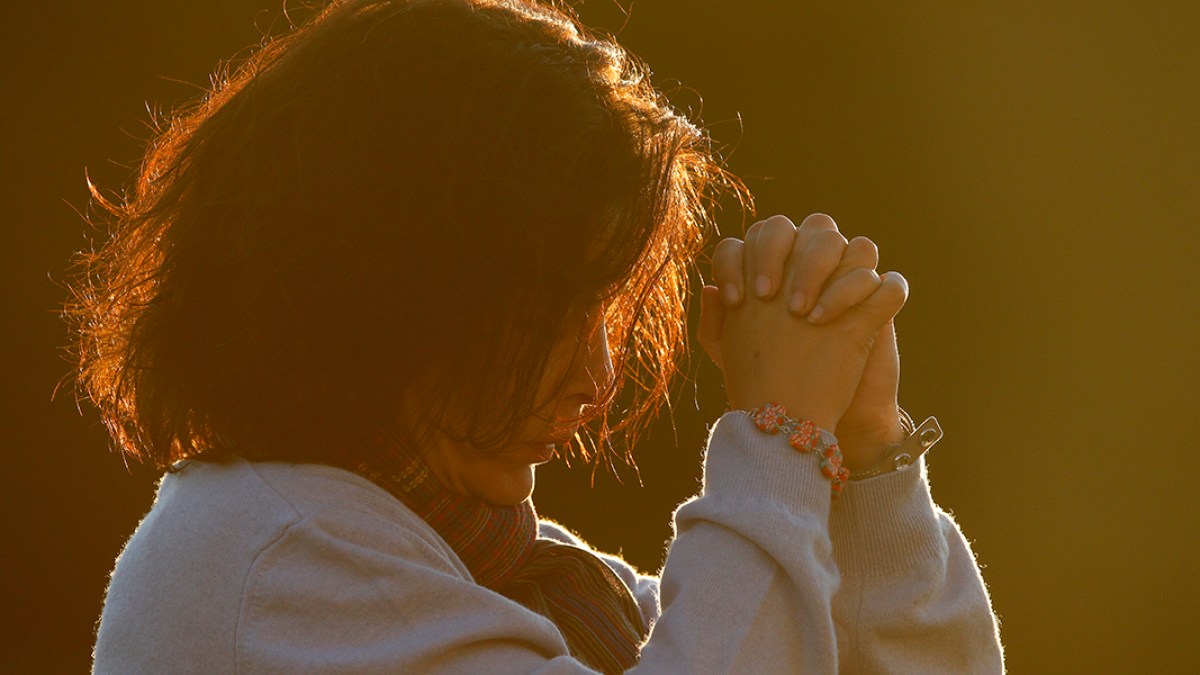 Woman praying