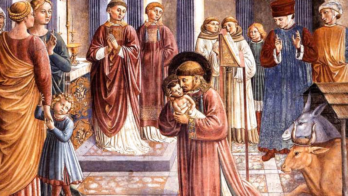ST FRANCIS WITH BABY JESUS