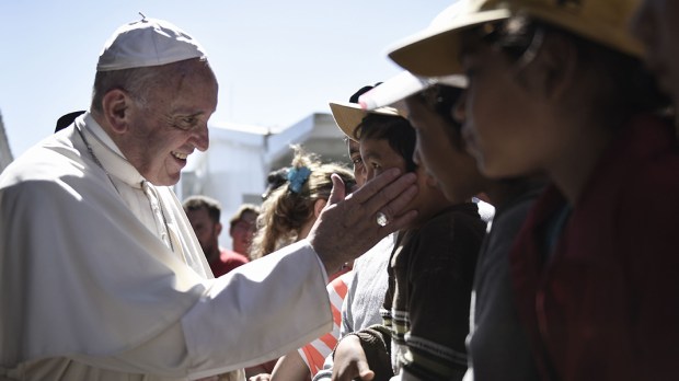 Lesbos Refugee Pope Francis