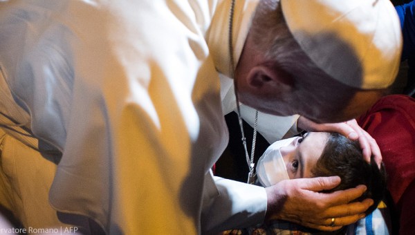 POPE FRANCIS,CHILD,PERU