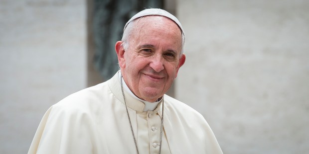 POPE FRANCIS AUDIENCE HAPPY
