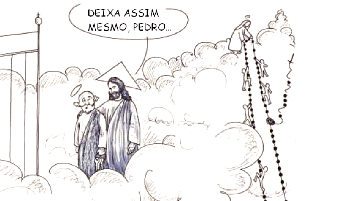 rosário janela céu
