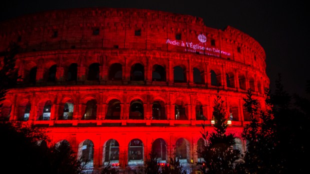 red colosseum