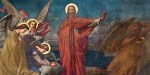 Jesus rejeita tentação do diabo no deserto