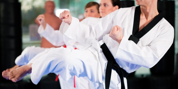 WOMAN,BLACK BELT,TAE KWONDO