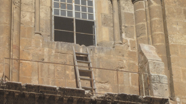 escalera santo sepulcro