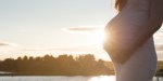 WOMB, PREGNANT, SUNSET