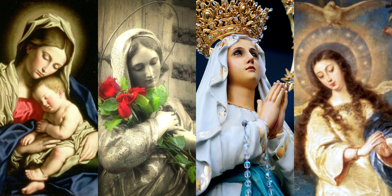 Os 4 dogmas de Maria também são títulos de Nossa Senhora