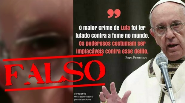 fake news papa francisco lula