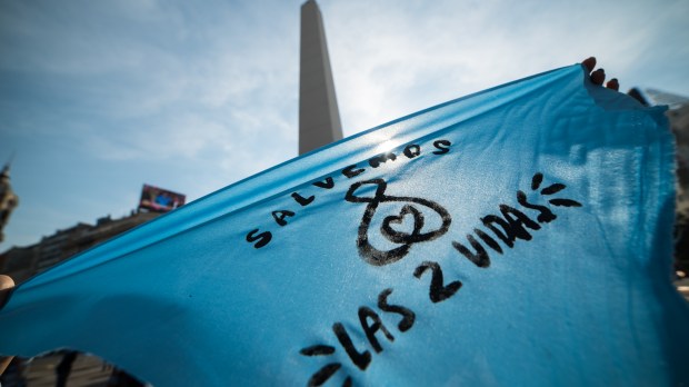 Manifestation Against Abortion In Buenos Aires