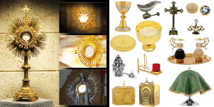 EM IMAGENS: o nome de cada objeto litúrgico da Missa e da Adoração Eucarística!