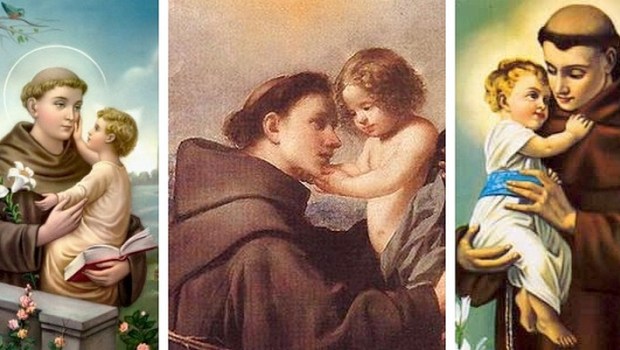 Santo Antonio de Padua e Lisboa e o Menino Jesus