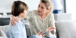 MOTHER AND SON TALKING