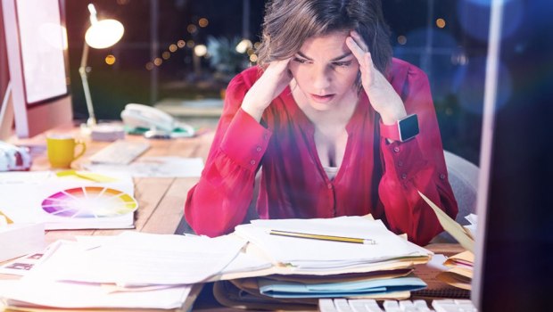 OVERWHELMED WOMAN
