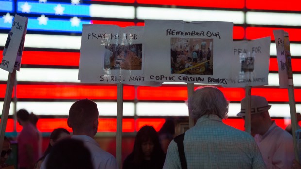 CHRISTIAN PERSECUTION,NEW YORK,TIMES SQUARE