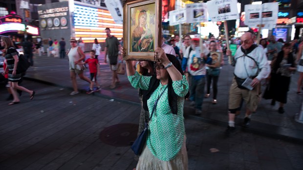 CHRISTIAN PERSECUTION,NEW YORK,TIMES SQUARE