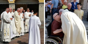 Pai-avô-sacerdote: aos 71 anos, ele foi ordenado padre diante do filho e 3 netos