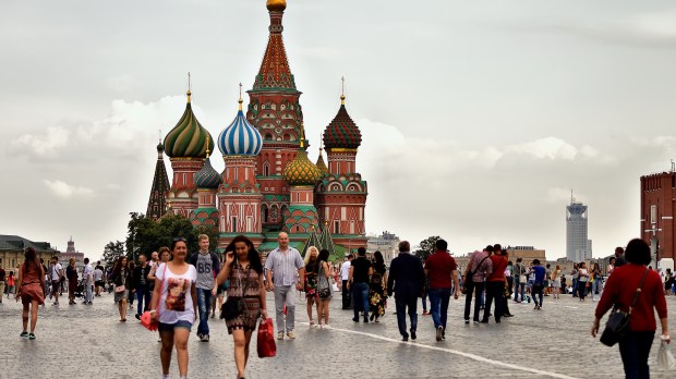 Catedral de São Basílio em Moscou, Rússia, ex-União Soviética